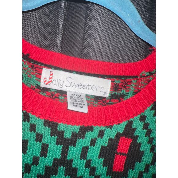 Ugly Christmas Sweater Xmas Size Medium Llama - Picture 2 of 3